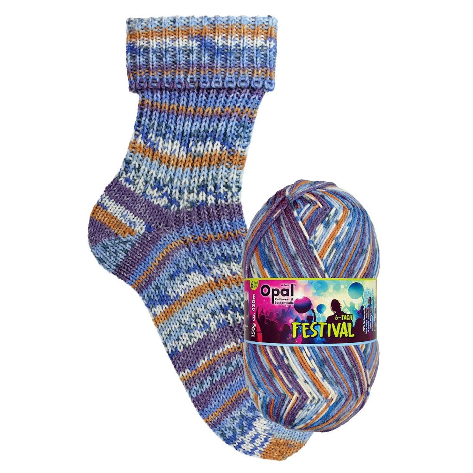 Opal, 6-Ply Sock