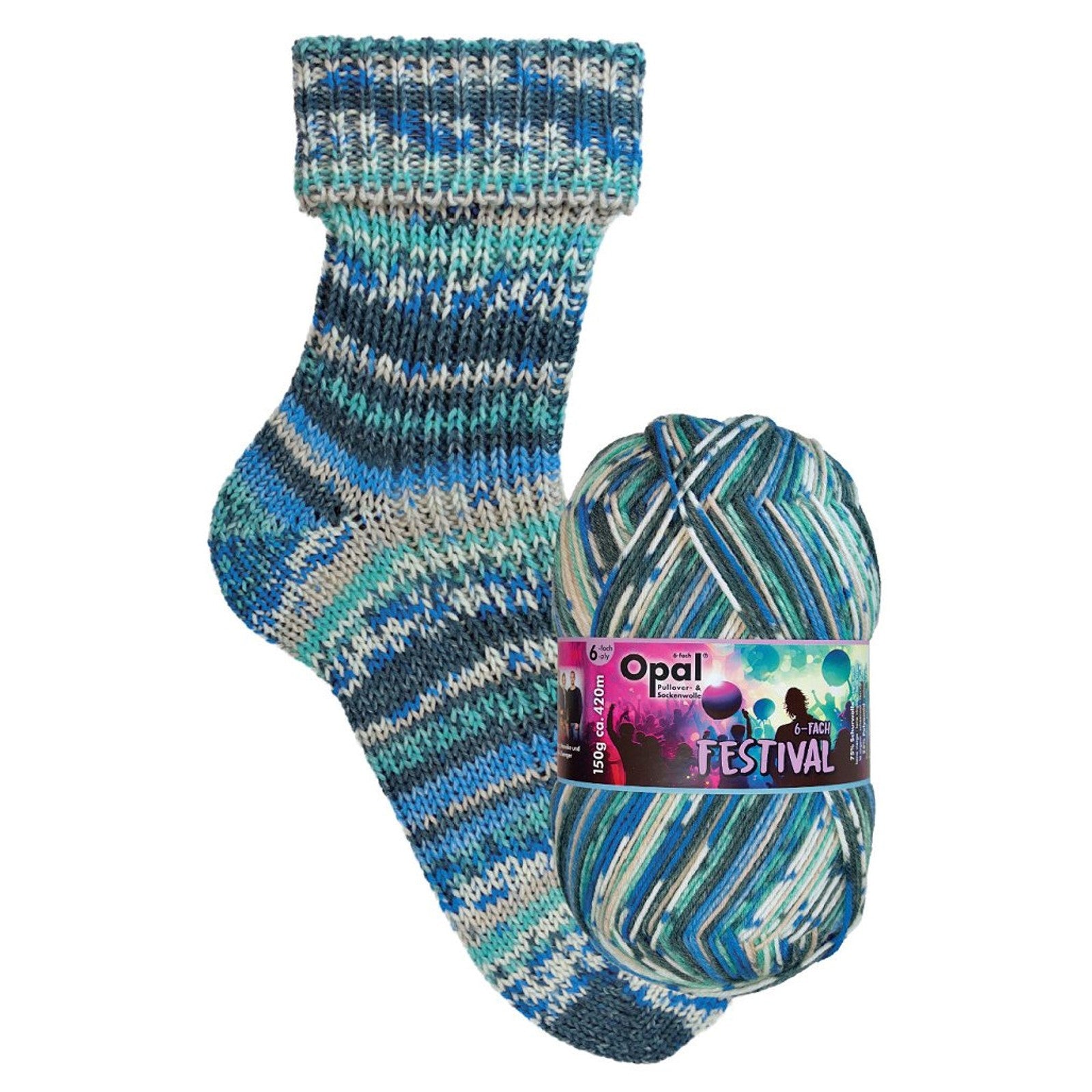 Opal, 6-Ply Sock