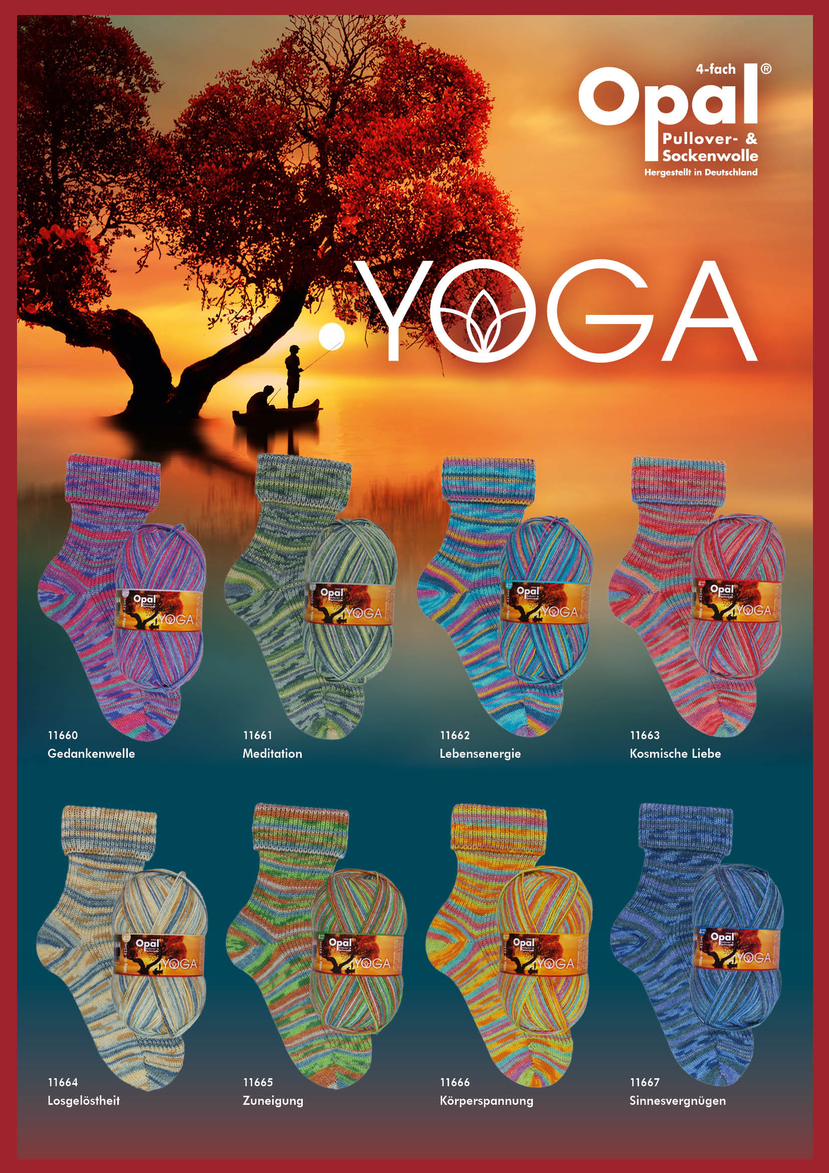 Opal, 4-Ply Sock - Yoga Collection