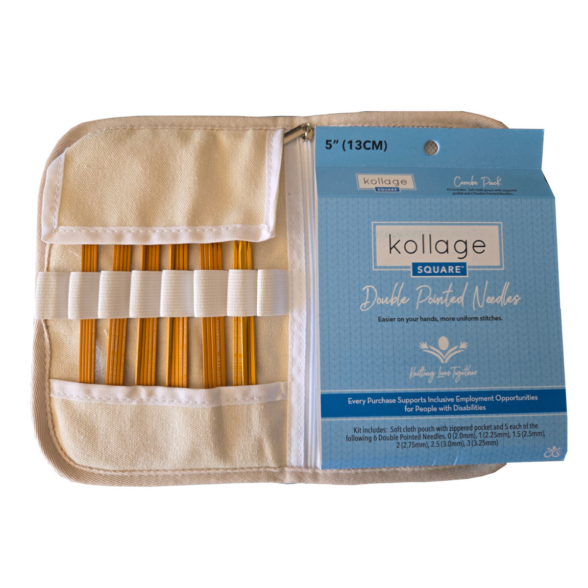 Kollage - Gold Double Pointed Needles Set 5"