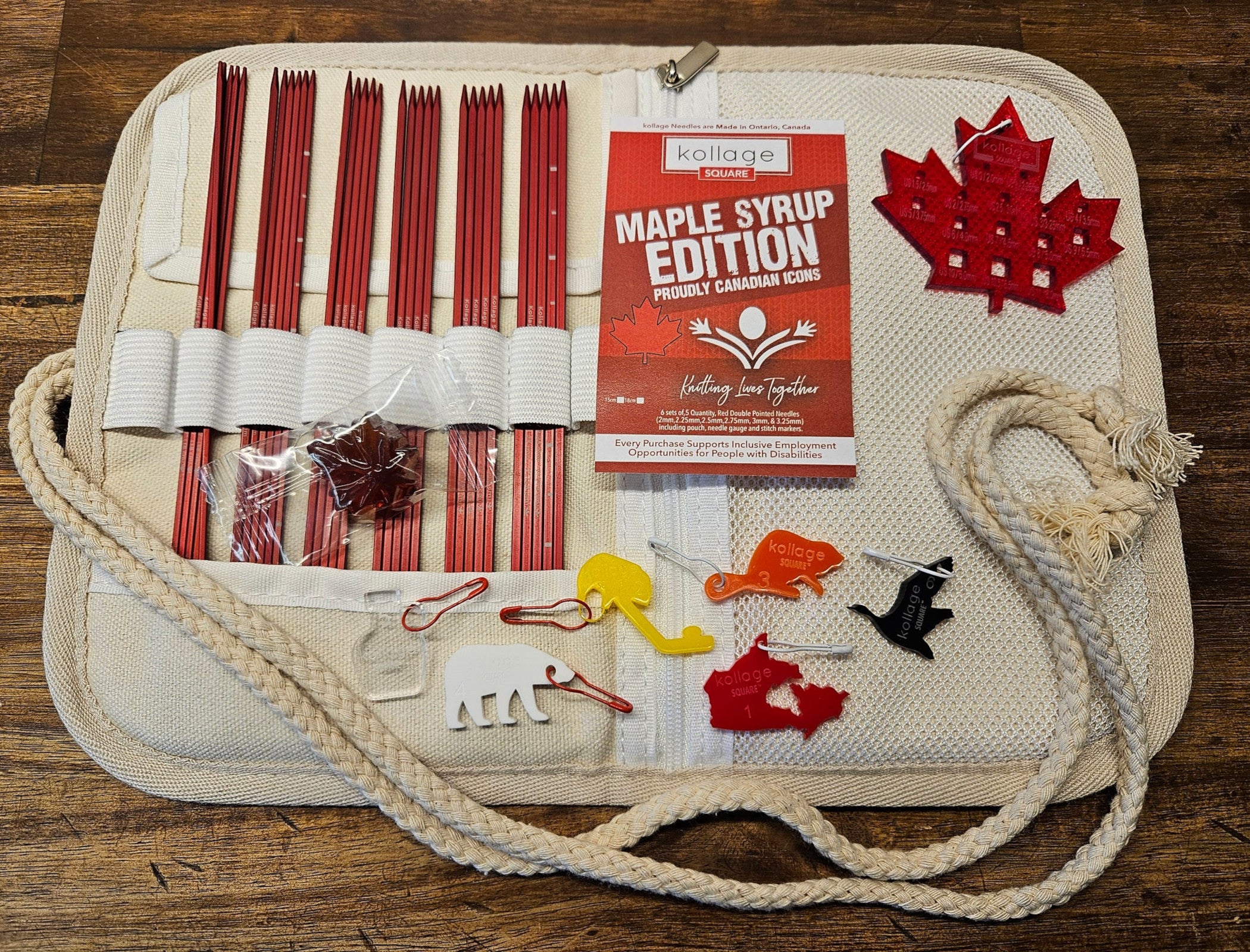 Kollage - Maple Syrup RED DPN Set 6"