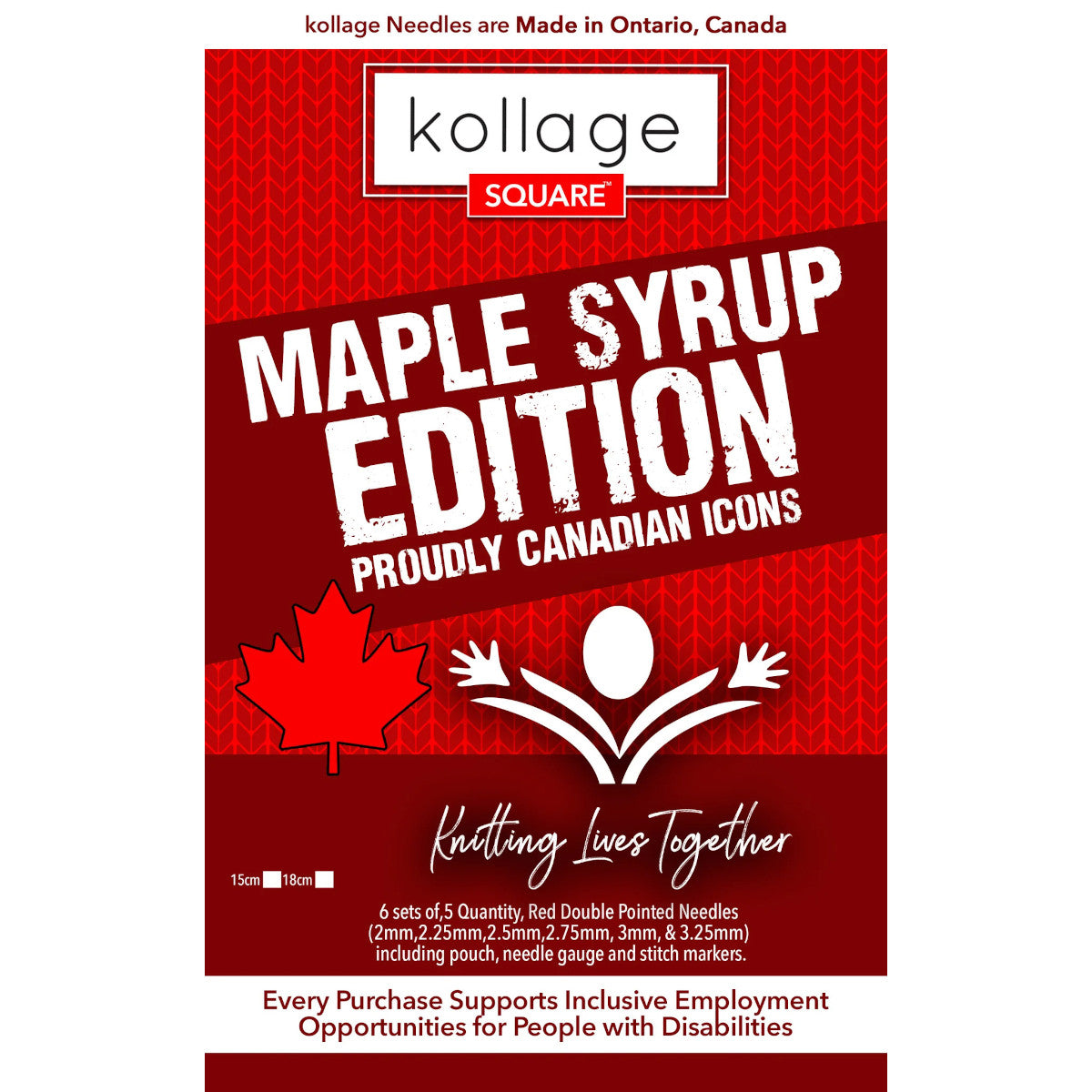 Kollage - Maple Syrup RED DPN Set 6"