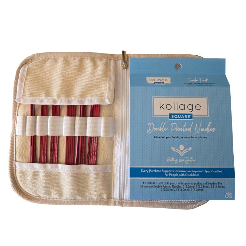 Kollage - RED Double Pointed Needles Set