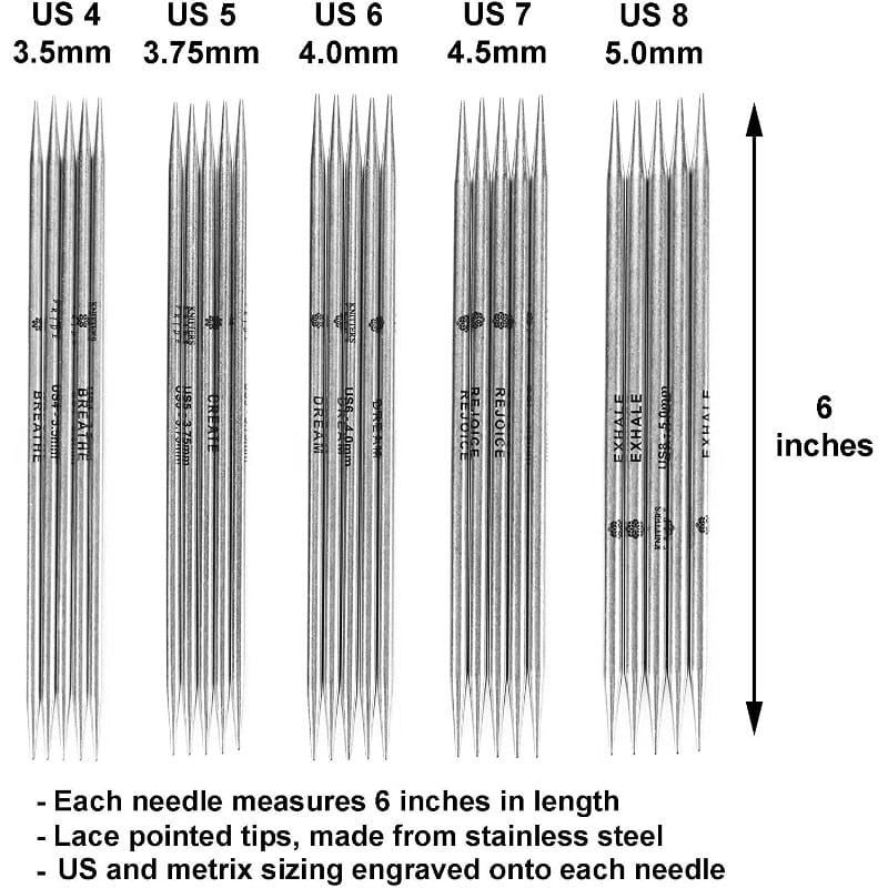 Knitter - s Pride - KnitPro - Sock Needles Set Mindful Compassion 6" - YARNBOWKnitter - s Pride - KnitPro - Sock Needles Set Mindful Compassion 6"