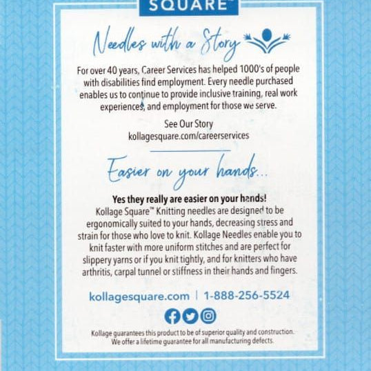 Kollage - Blue Double Pointed Needles Set 6" - YARNBOWKollage - Blue Double Pointed Needles Set 6"