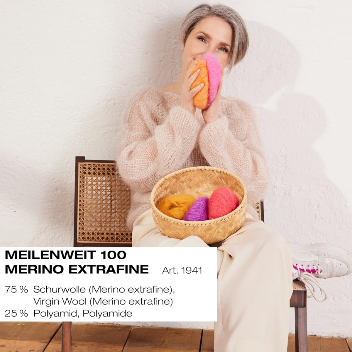 Lana Grossa, Meilenweit 100 Merino Extrafine