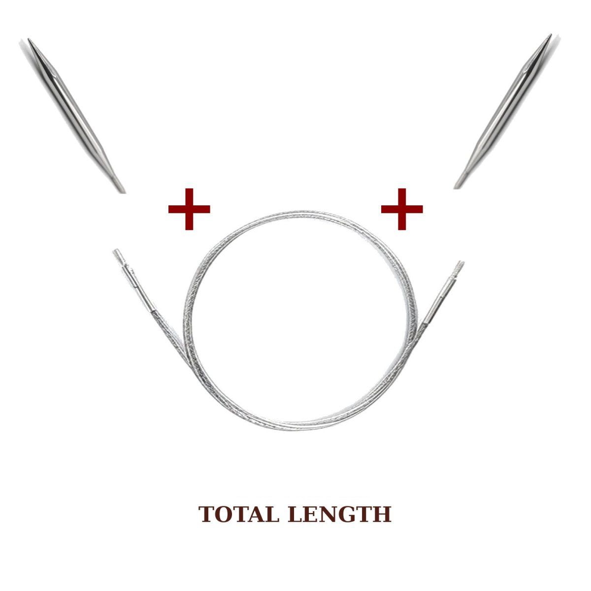 Lykke, Braided Stainless Steel Interchangeable Knitting Cords, Standard