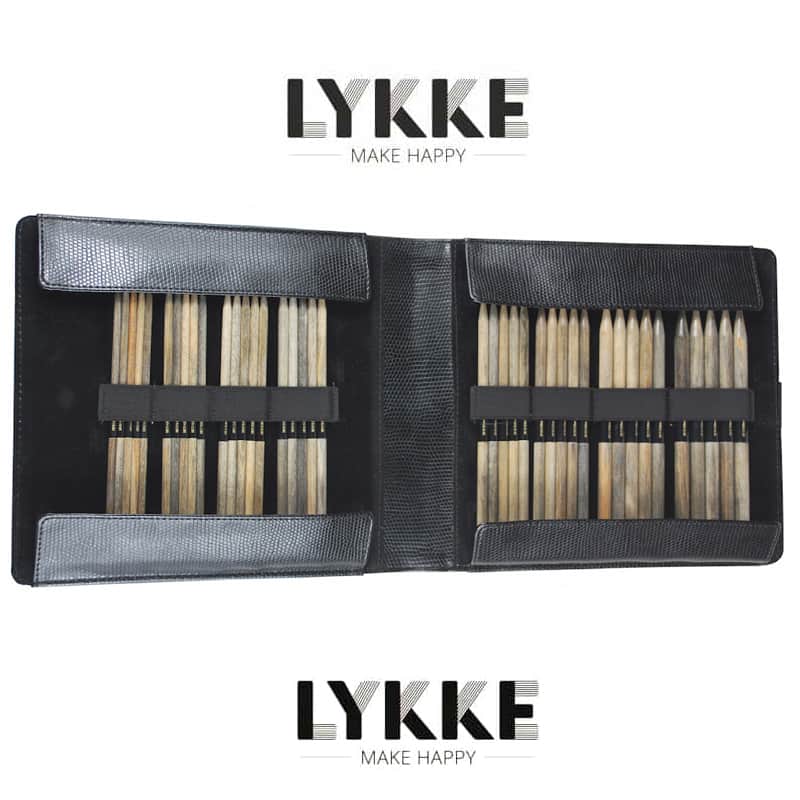 Lykke - Double Pointed Set Large in Faux Leather Pouch - YARNBOWLykke - Double Pointed Set Large in Faux Leather Pouch