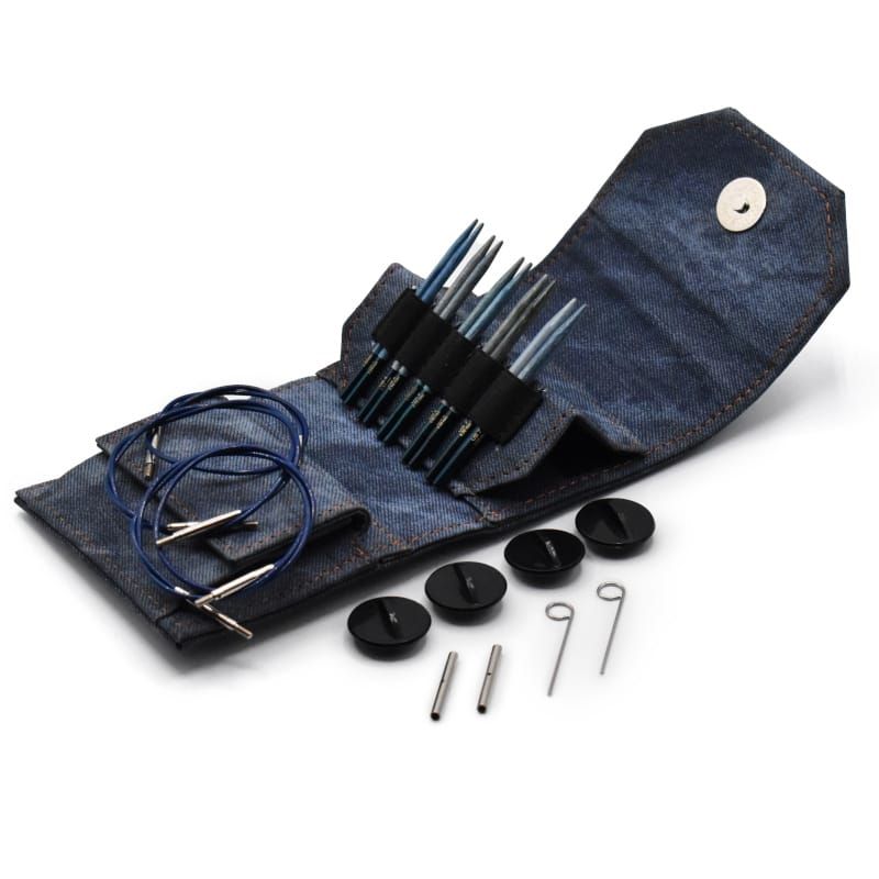 Lykke - Interchangeable Set 3.5" Indigo Starter Set - YARNBOWLykke - Interchangeable Set 3.5" Indigo Starter Set