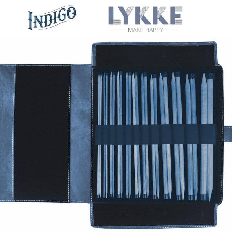 Lykke - Single Pointed Set Indigo 10" - YARNBOWLykke - Single Pointed Set Indigo 10"
