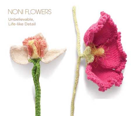 Noni Designs Flower Patterns - Noni Flowers Book - YARNBOWNoni Designs Flower Patterns - Noni Flowers Book