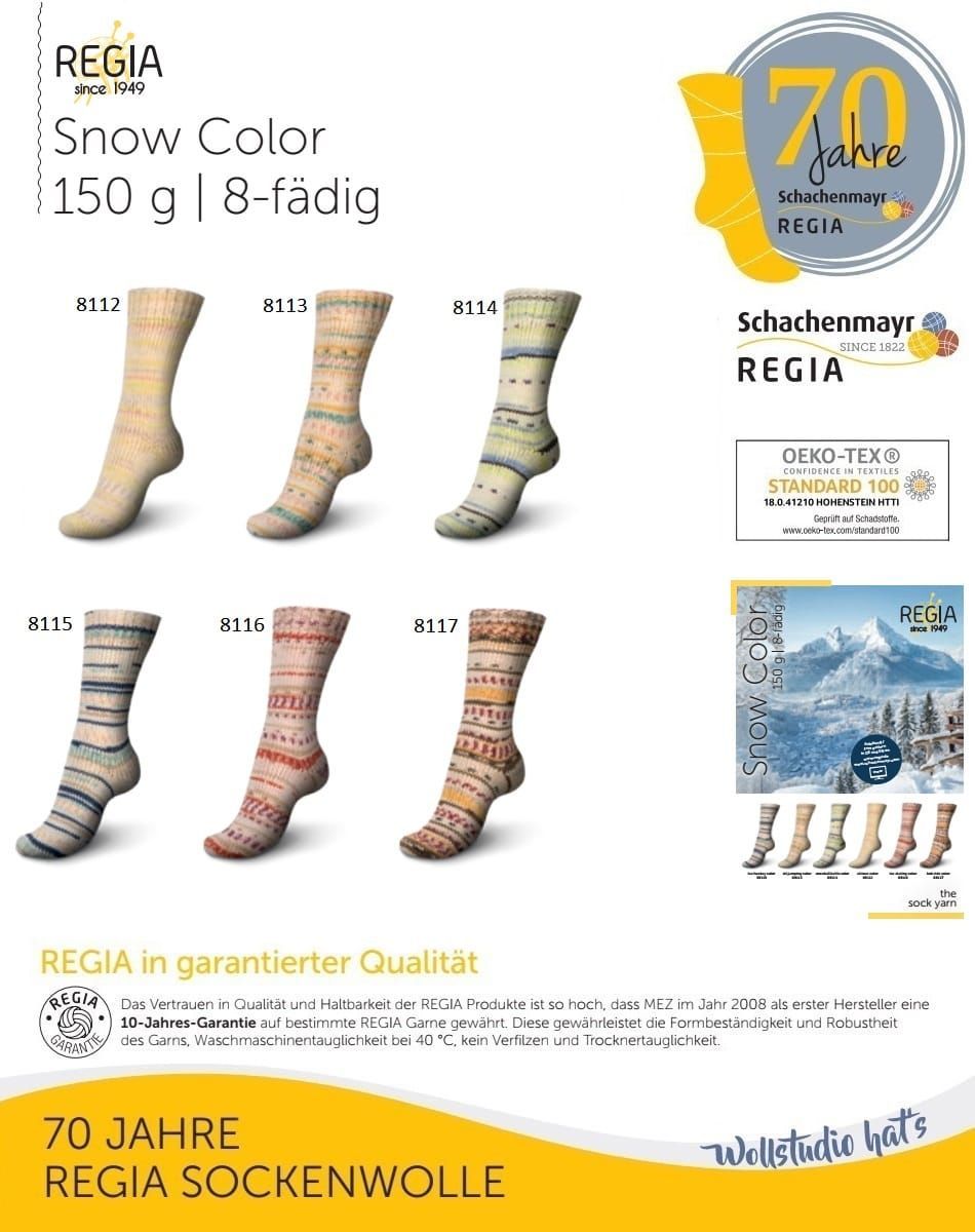 Regia, 8 - ply Snow Colors - YARNBOWRegia, 8 - ply Snow Colors
