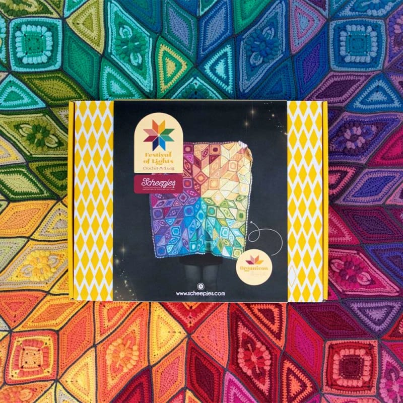 Scheepjes CKAL - 2024 - Festival of Lights Blanket, Organicon Kit - YARNBOWScheepjes CKAL - 2024 - Festival of Lights Blanket, Organicon Kit