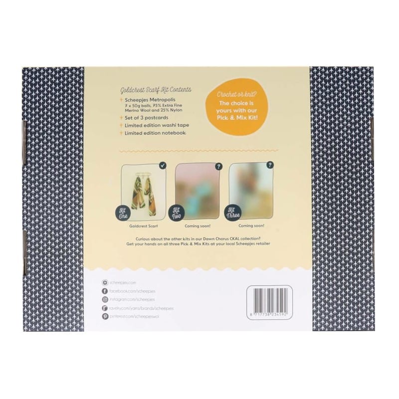Scheepjes CKAL - 2024 - Goldcrest Scarf Kit - YARNBOWScheepjes CKAL - 2024 - Goldcrest Scarf Kit
