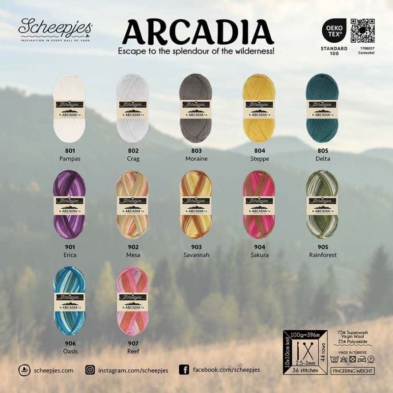 Scheepjes Yarns, Arcadia - YARNBOWScheepjes Yarns, Arcadia