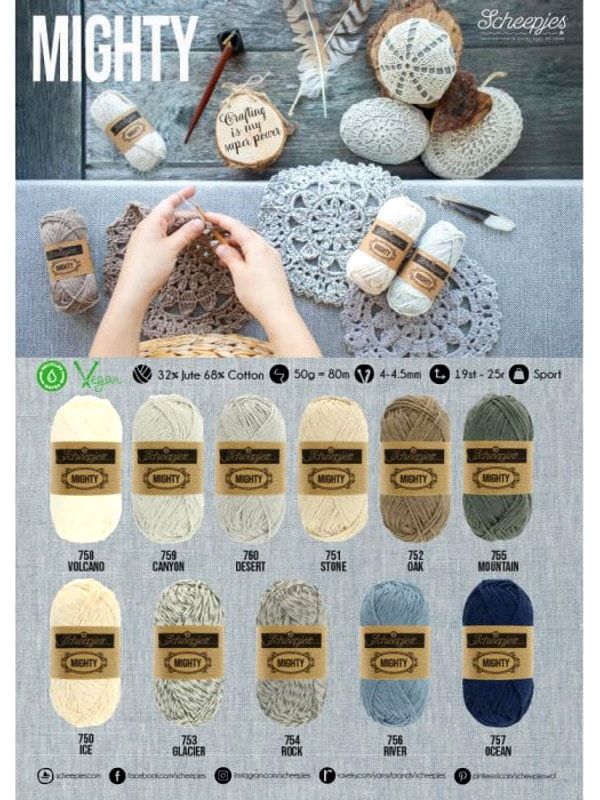 Scheepjes Yarns, Mighty - YARNBOWScheepjes Yarns, Mighty