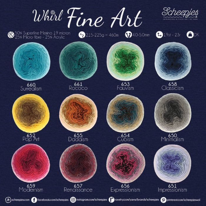Scheepjes Yarns, Whirl - Fine Art - YARNBOWScheepjes Yarns, Whirl - Fine Art