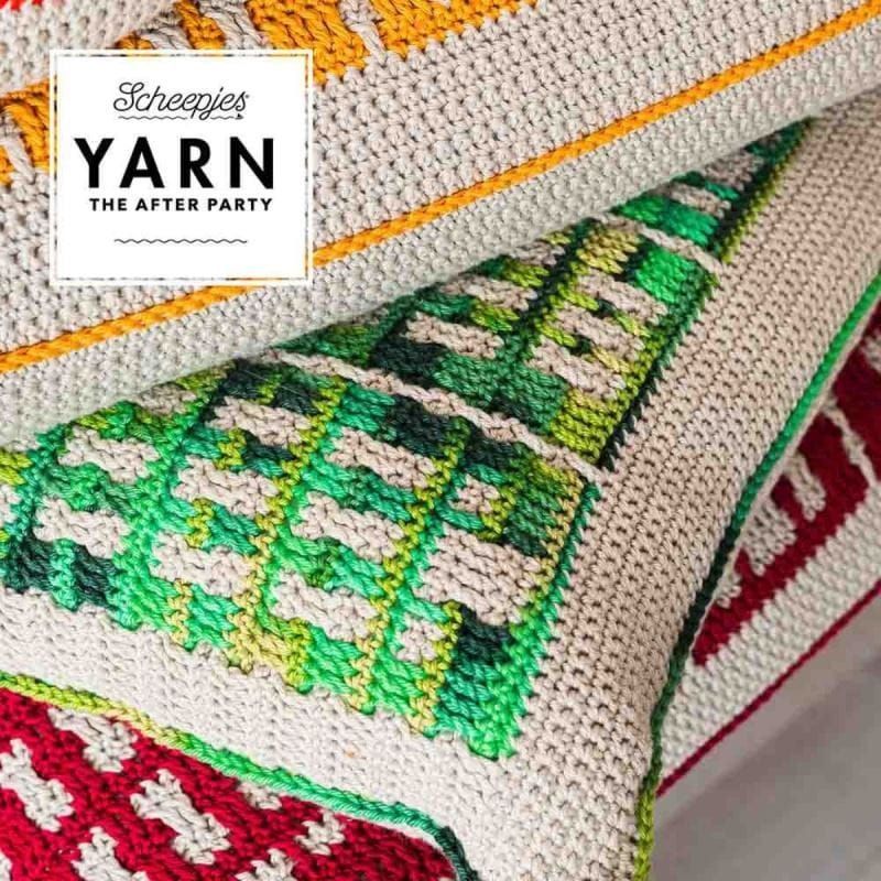 Scheepjes Yarns, Yarn The After Party Patterns - No. 58 - Chroma Canal Houses Cushion - YARNBOWScheepjes Yarns, Yarn The After Party Patterns - No. 58 - Chroma Canal Houses Cushion