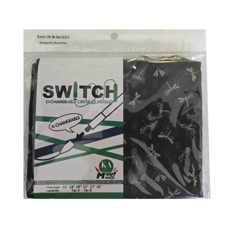 Seeknit - Interchangeable set Shirotake M 4" - Dragonfly Black - YARNBOWSeeknit - Interchangeable set Shirotake M 4" - Dragonfly Black