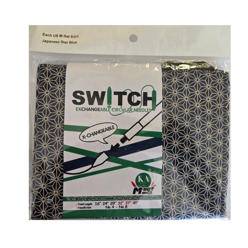 Seeknit - Interchangeable set Shirotake M 4" - J - star Blue - YARNBOWSeeknit - Interchangeable set Shirotake M 4" - J - star Blue