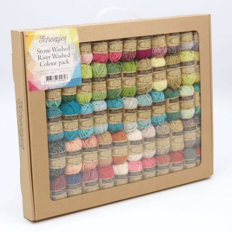 Scheepjes Yarns, Stone Washed / River Washed Color Pack